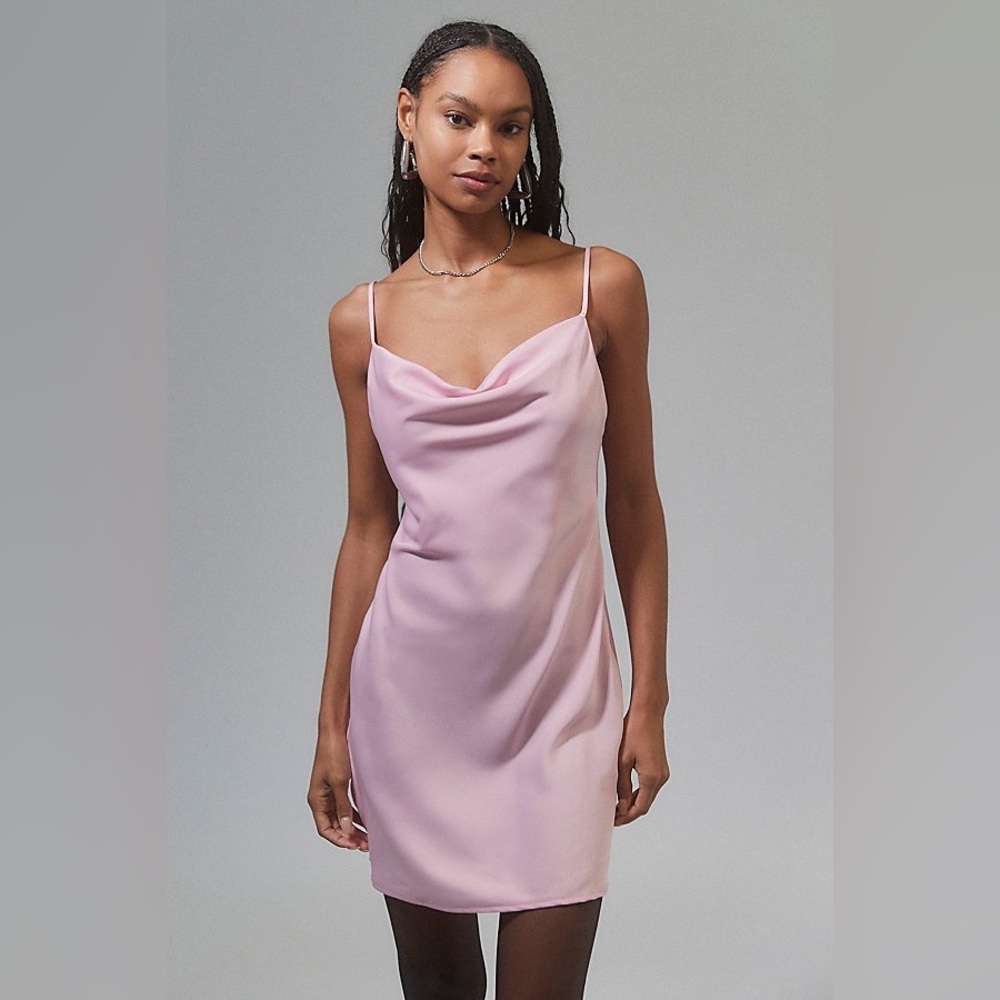 Urban Outfitters Malory cowl neck slip dress